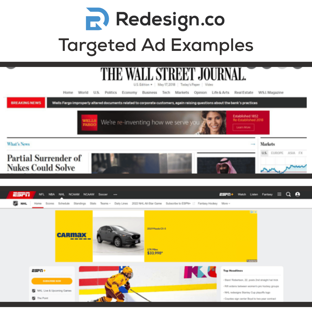 Targeted Ad Examples